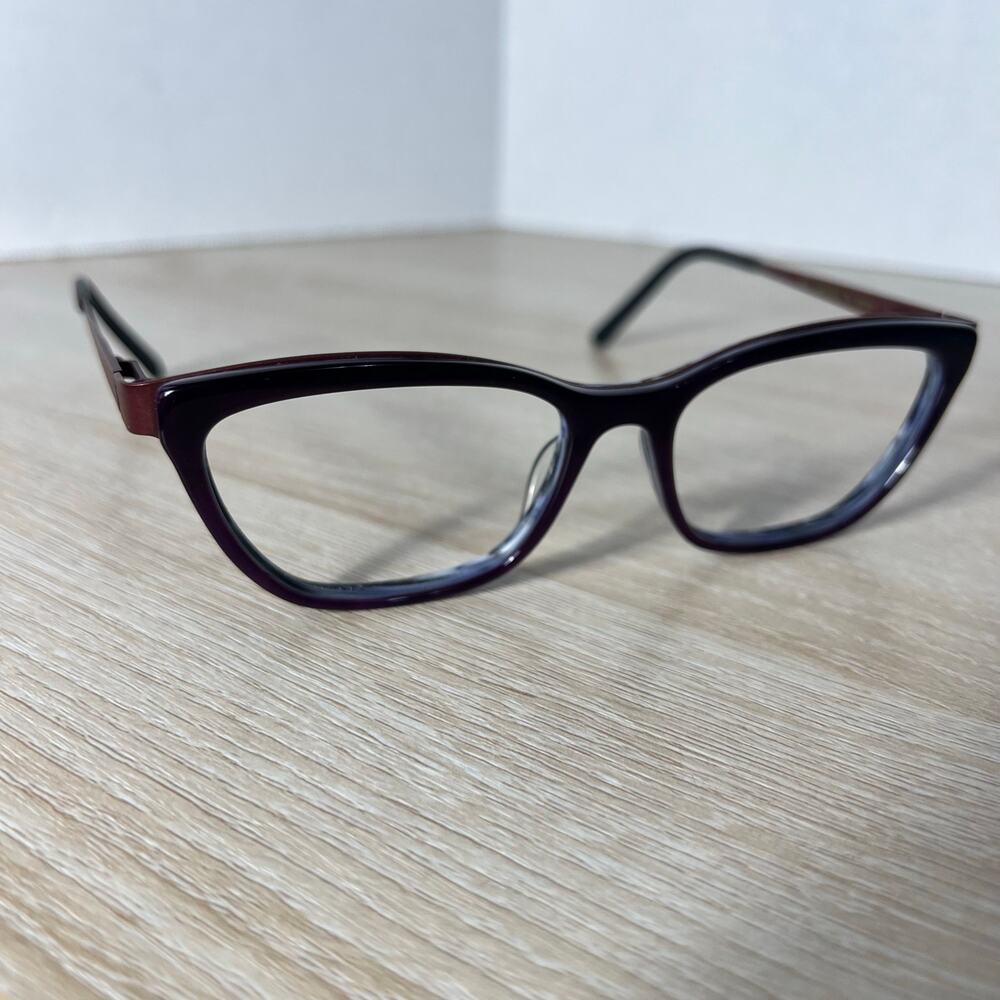 Bevel 2530 Christina PM Eyeglasses Purple Cat Eye Frames 53-16 Japan
